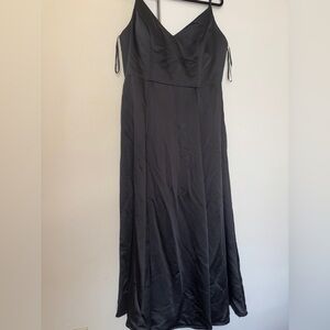Sorella Vita Formal Gown Sz 20 Black Sleeveless Lined Bridesmaid Goth Feminine